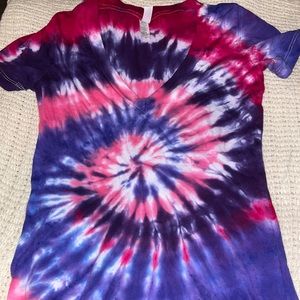Small Ladies Tye-Dyed T-Shirt, bright colors